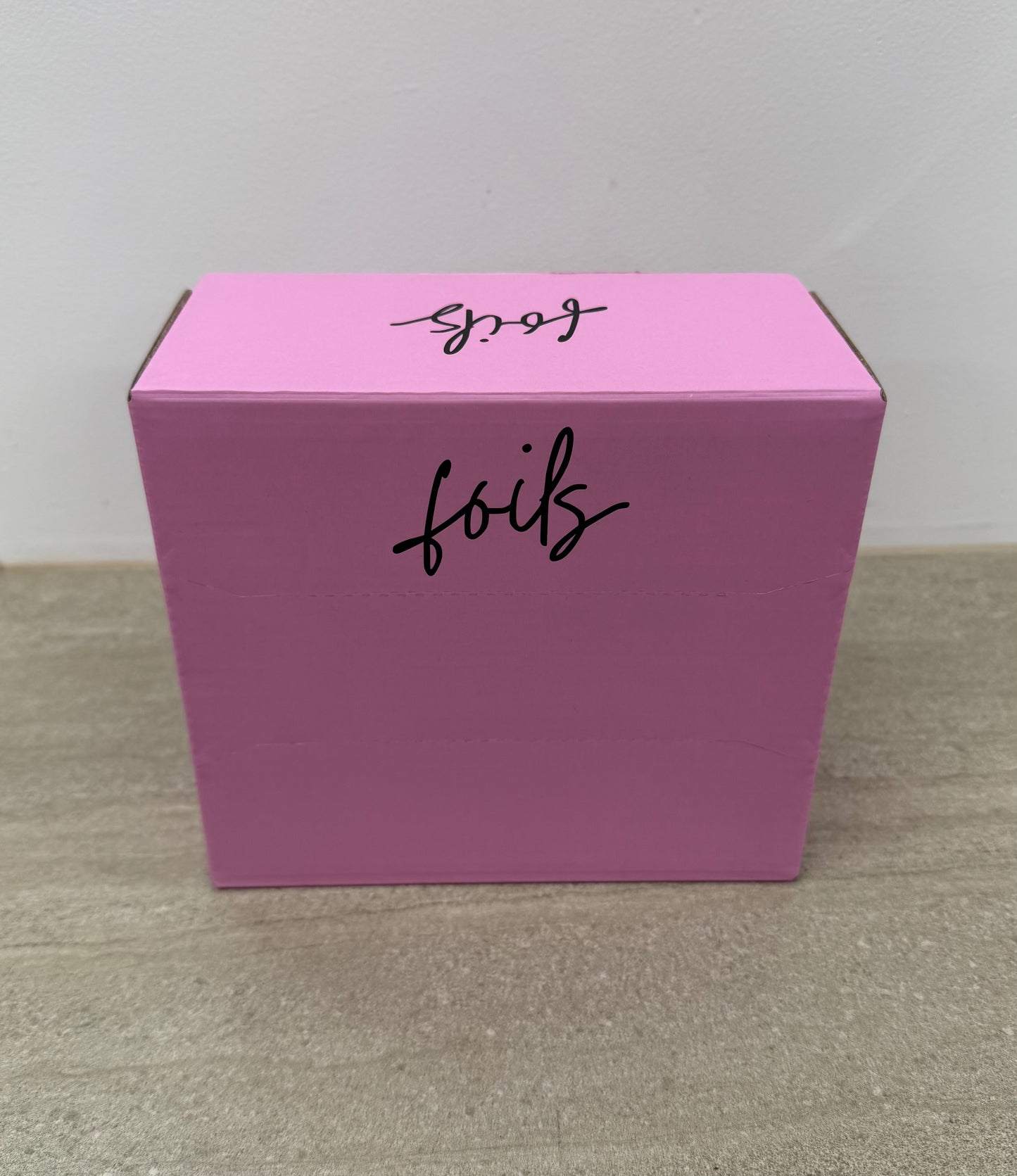 Pink Box of Medium Silver Foils