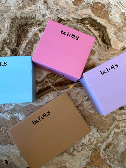 Medium Silver Foils in Coloured Box